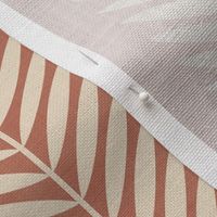 Laurel Leaf Stripe custom Clay and beige