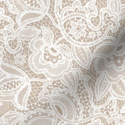 taupe lace