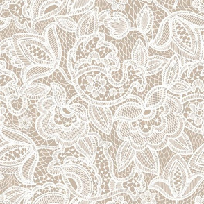 taupe lace