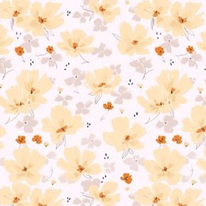 Soft Small Floral - on light pink