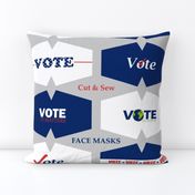 Vote Face Masks  Cut and sew fabric panel