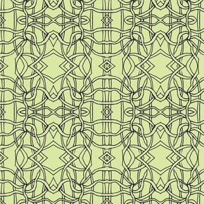 Woven branches -lime