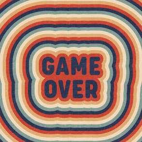 Retro Game Over Minky Blanket - 54 x 72 inches