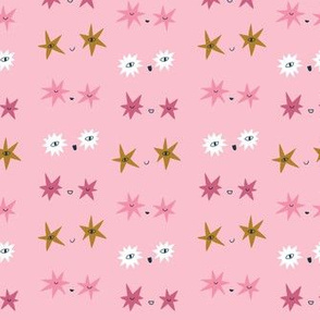 Funny stars with eyes