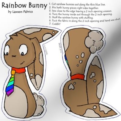 Tiny Rainbow Bunny 