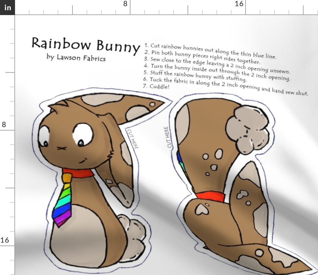 Big Rainbow Bunny