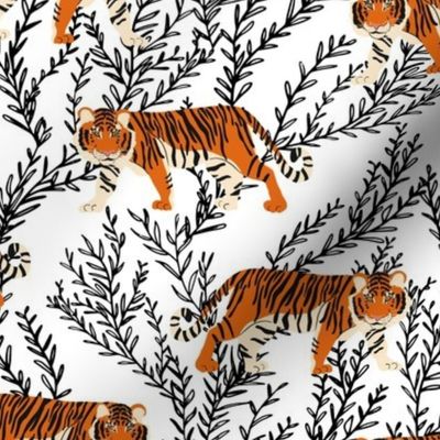 Tigers and Vines White