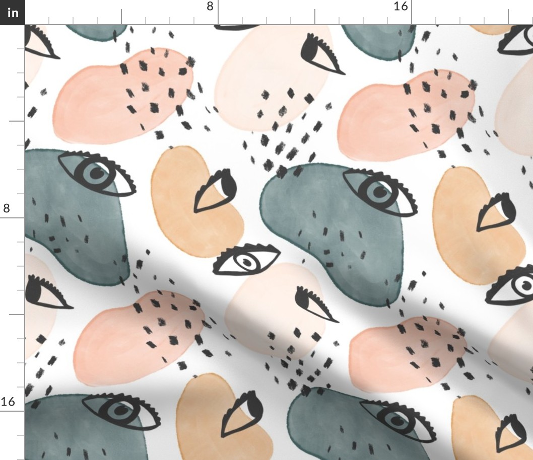 Painterly Eyes Pattern