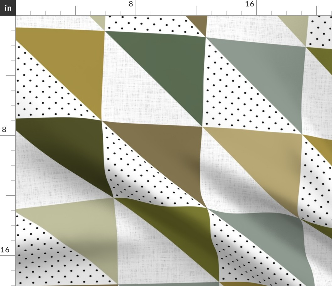 half square triangle wholecloth: ipswich bay