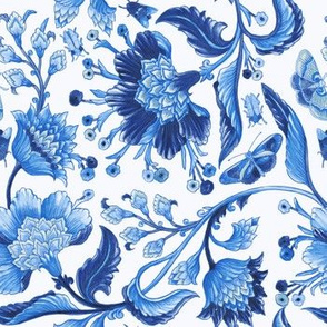 Celine Paisley - White/Blue