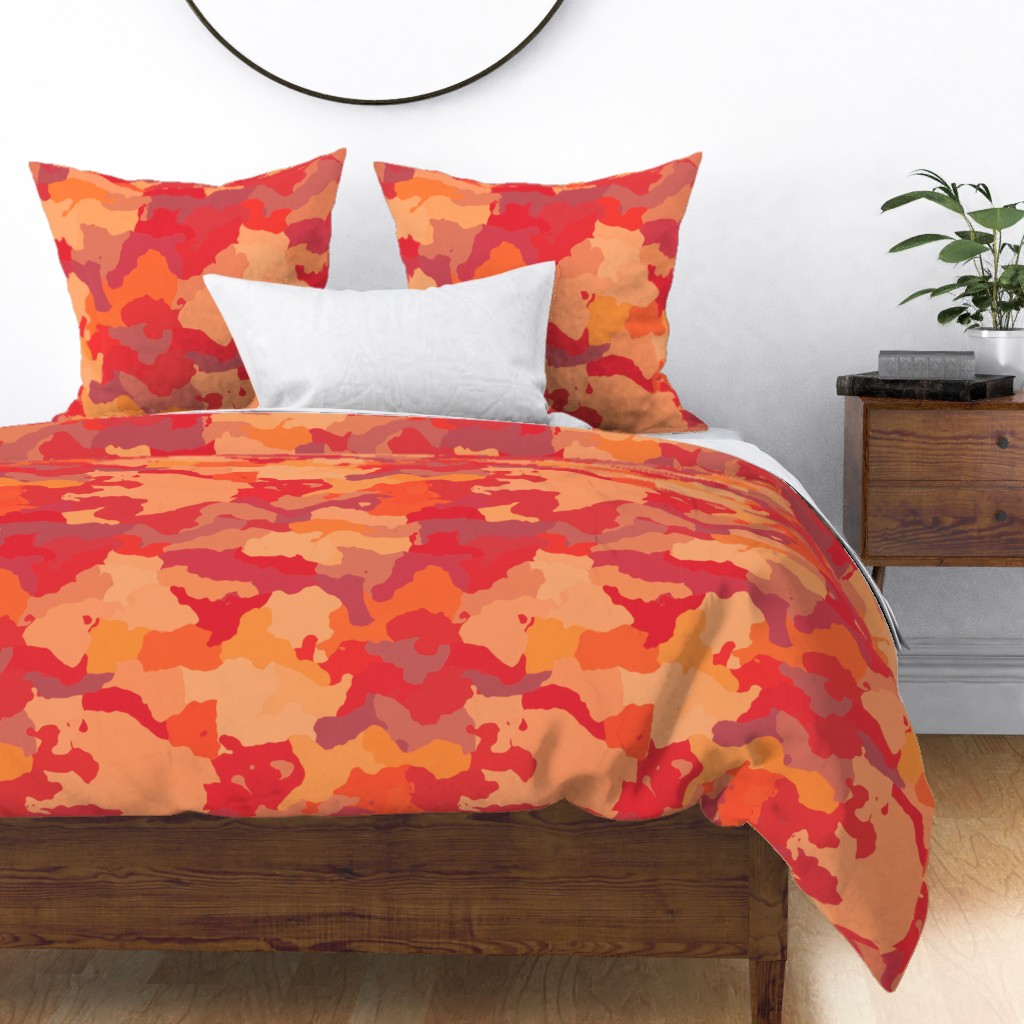  Bush Fire Flame Red Camo Camouflage Pattern