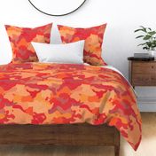  Bush Fire Flame Red Camo Camouflage Pattern