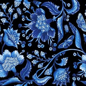 Celine Paisley - Black/Blue