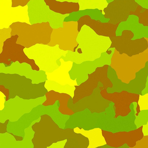  Yellow and Green Tropical Rainforest Camo Camouflage