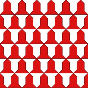 vairy, gules and argent (red and white)