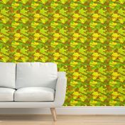 Small Yellow and Green Tropical Rainforest Camo Camouflage