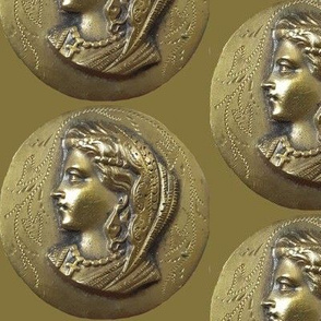 Queen Isabella button