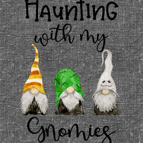 Haunting With My Gnomies - Baby Minky 27 x 36 inches