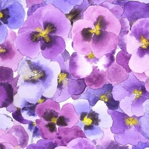 Purple Pansy Party - Large Scale