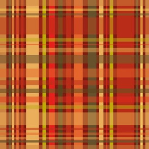 Plaid pattern in fall colours