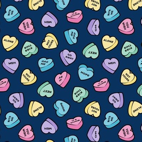 anti-valentine's day candy - heart - blue - LAD20