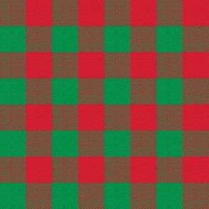 red and green woven check