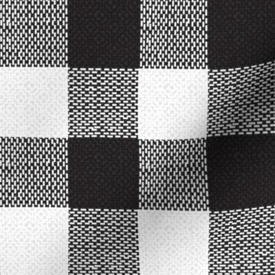 jumbo black and white woven check