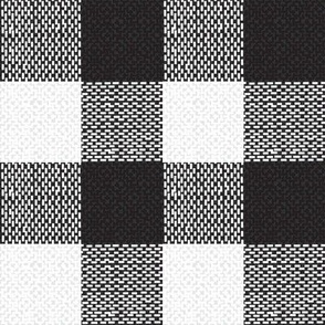 jumbo black and white woven check