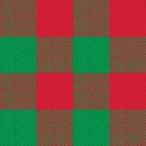 jumbo red and green woven check