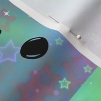 Holo Star Kitty Tea Towel