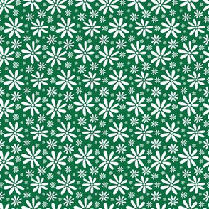 Calypso floral green midi