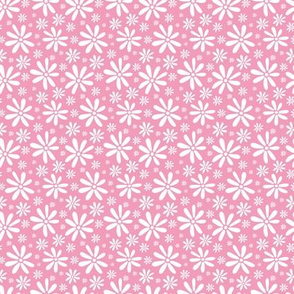 Calypso floral light pink midi