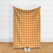 jumbo orange and cream woven check