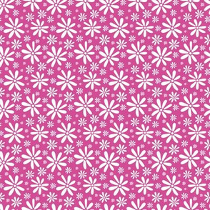 Calypso floral pink midi