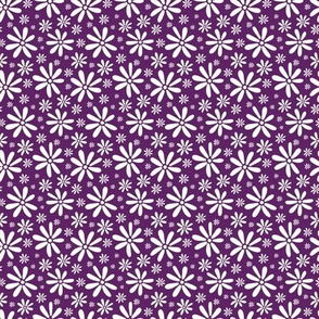Calypso floral violet midi