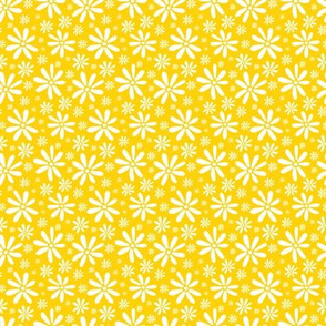 Calypso floral yellow midi