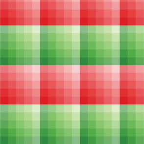 Red,  Green ombre color blocks, holiday, Christmas