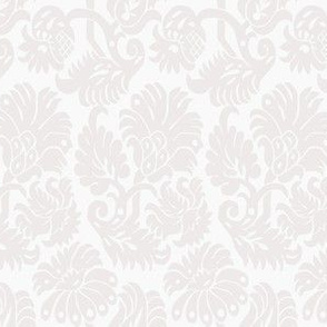 Italian damask, white