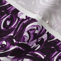 Violet purple teeny scale white modern circles