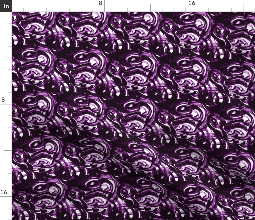 Violet purple teeny scale white modern circles