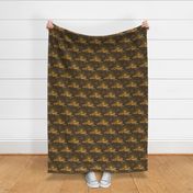 Golden Cheetah In The Sun-Dark Brown