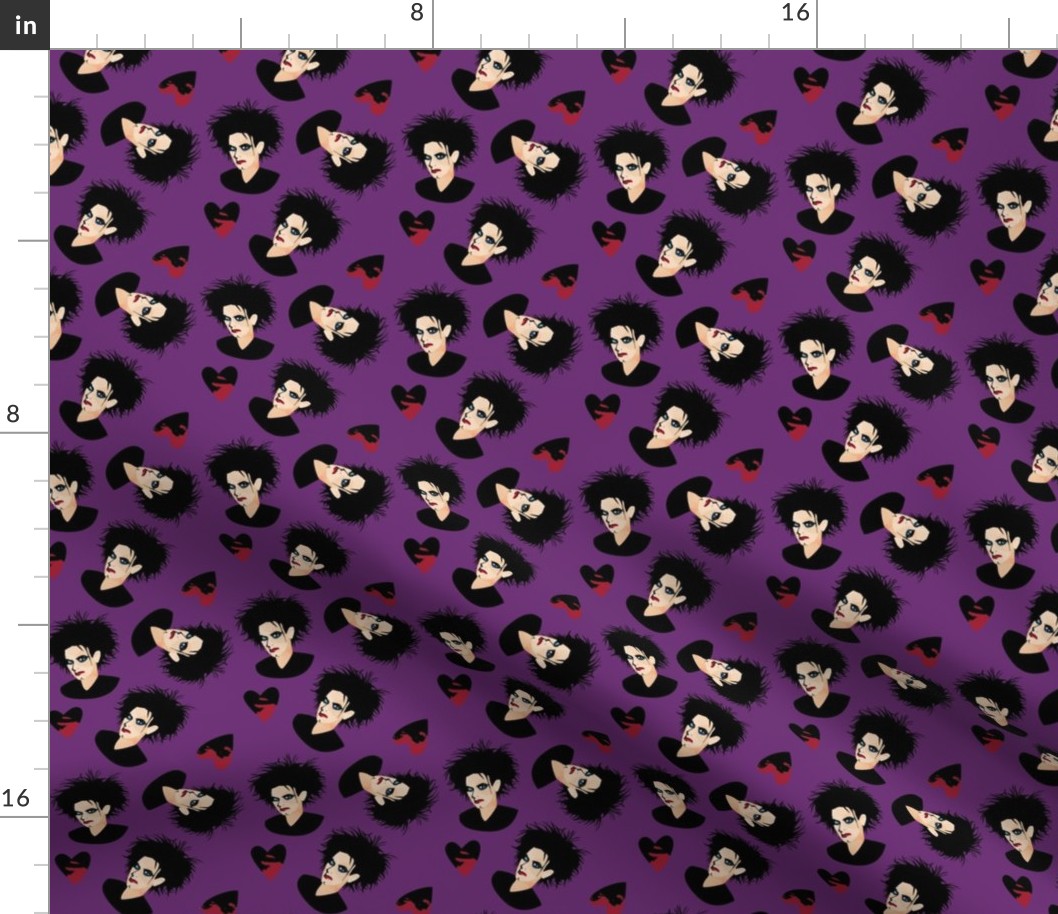 Mr Smith fabric purple tiny