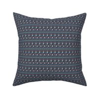 Festive Fair Isle - Navy Blue Ditsy Scale