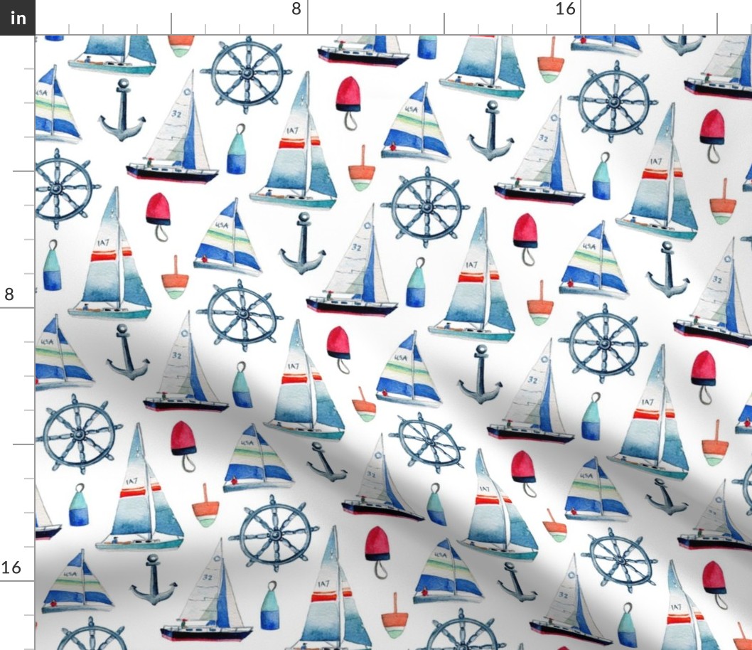 sailboats and buoys 150