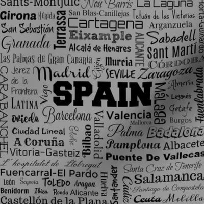 Cities of Spain, gray