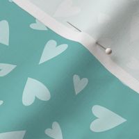 Little Turquoise Hearts