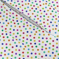 tiny rainbow confetti dots