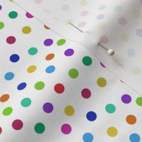 tiny rainbow confetti dots