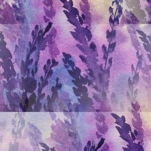 Watercolour Lavender Flowers