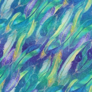 (medium) ✨Magical Watercolour Feathers / medium scale